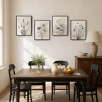 Framed Vintage Floral Botanical Wall Art - Image 3
