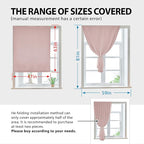 Autohesion Curtains for Windows, Bedroom Blackout Curtains for - Image 3