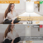Set of 2 Grey Touch Control Table Lamps - Image 4