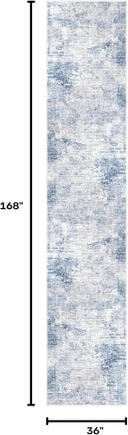 Abstract Runner Rug 3x14 Ft Washable Runners - Image 2