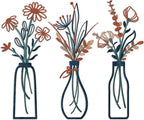 Pigort 3 Pieces Metal Flowers Wall Arts by Artisinfiniteloveiseternaljustlikepi