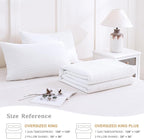 CozyTide Oversized King Quilt 120"x120", Stone-Washed Bright White Cotton - Image 7