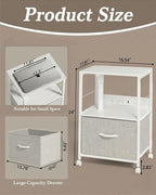 Faesun Swivel Lift Top Nightstand - Image 2