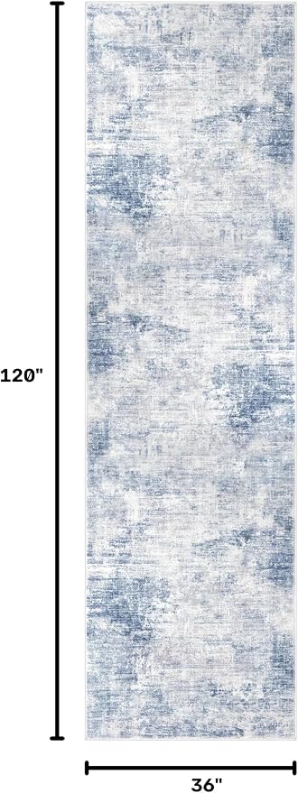Abstract Runner Rug 3x10 Ft Washable Runners - Image 2
