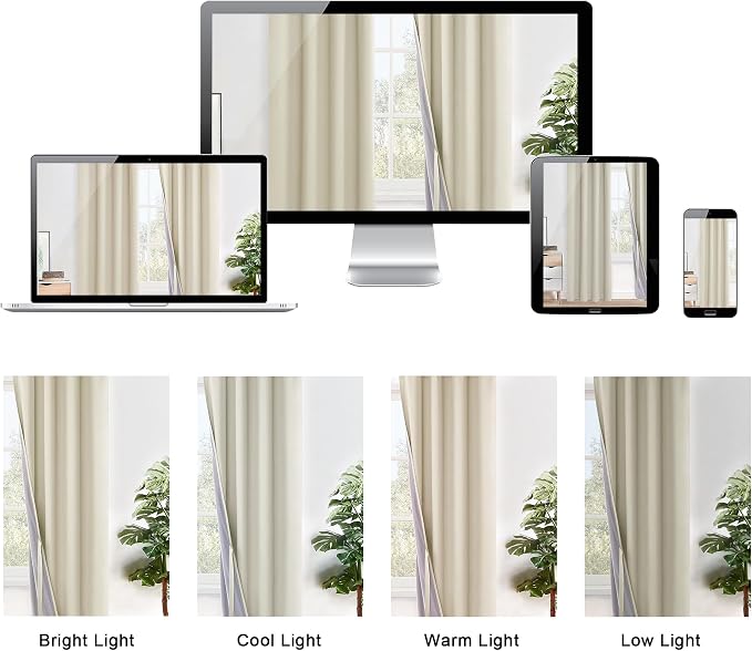 XWZO 100% Blackout Curtain Panels - Image 8