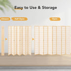 Room Divider Scree 8 Panel, 6Ft Folding Privacy Screen - Image 7