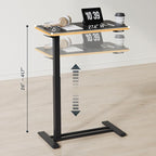FLEXISPOT H7 28" Pneumatic Height-Adjustable Overbed Table - Image 8