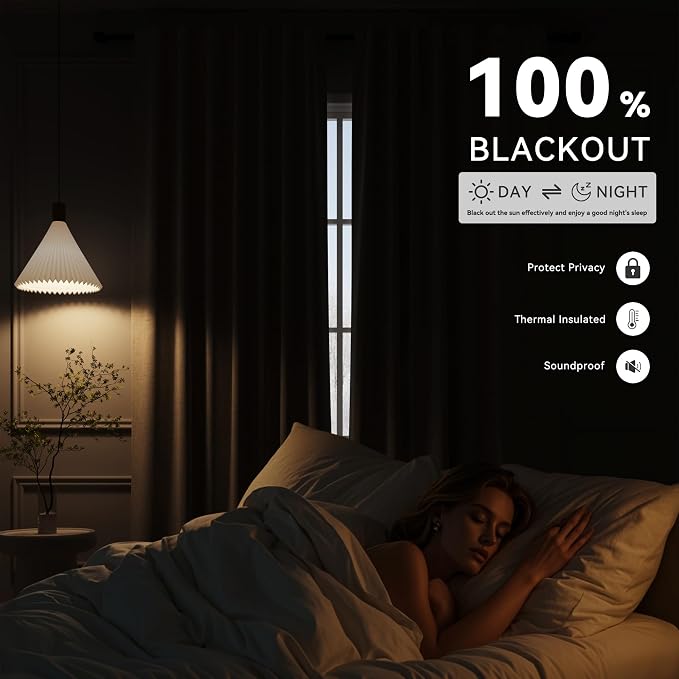 Khaki Linen 100% Blackout Curtains - Image 3