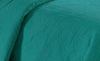 Fancy Linen 3pc Embossed Coverlet Bedspread Set Oversized Bed Cover Solid - Image 2