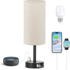 Beige Touch Table Lamp for Bedroom - Image 6