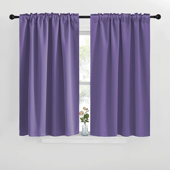 NICETOWN Lilac Purple Blackout Curtains - Image 2