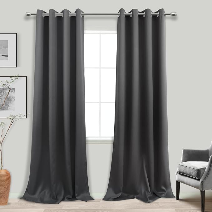 KOUFALL Extra Long Grommet Curtains Drapes - Image 3