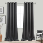 KOUFALL Extra Long Curtains 105 Inch, Dark Grey - Image 4