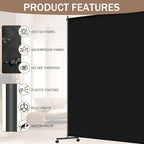6*6FT Single Panel Room Divider/ Privacy Screen - Image 2