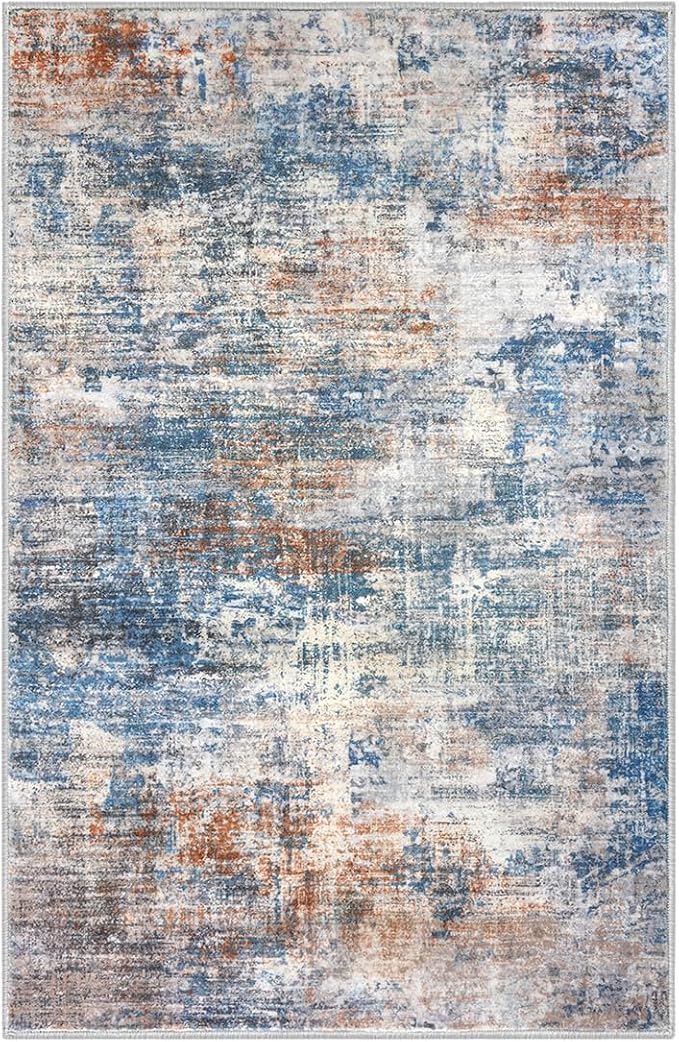 Abstract Area Rugs 9x12 Ft Washable Large Rugs - Image 10