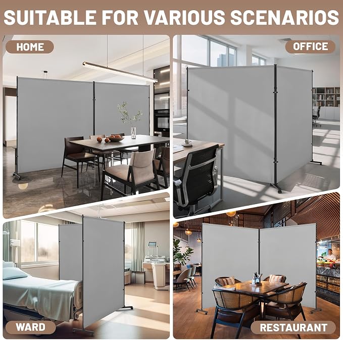 2 Panels Room Divider/Privacy Screen - Image 6