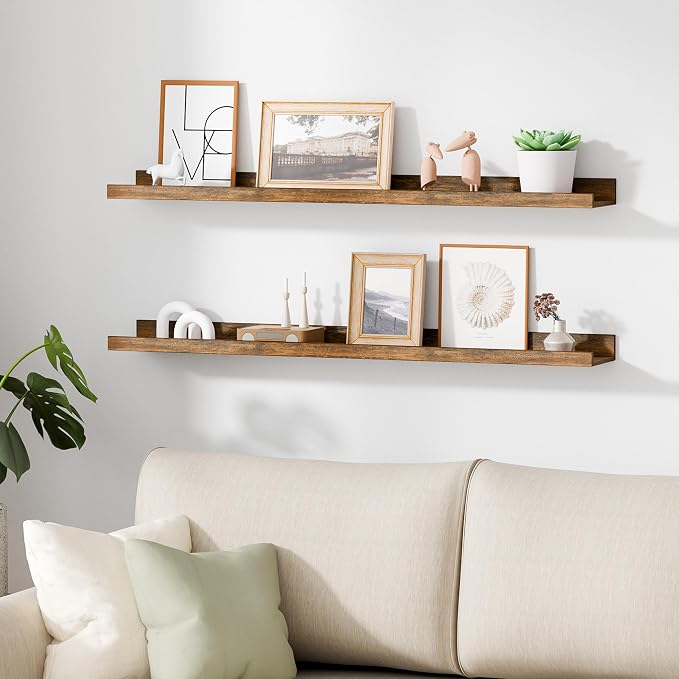 upsimples Floating Shelves for Wall Decor and Storage, Nursery Room, Coffee Bar - Image 5
