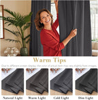 H.VERSAILTEX Blackout Curtains Thermal Insulated Window Treatment Panels Room - Image 6