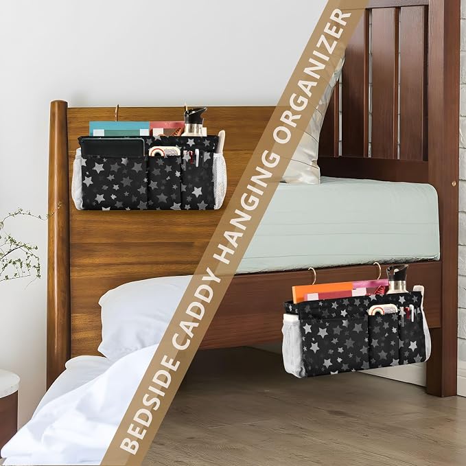 Bedside Caddy Hanging Bunk Bed Caddy Bed Organizer Hanging Pocket - Image 7