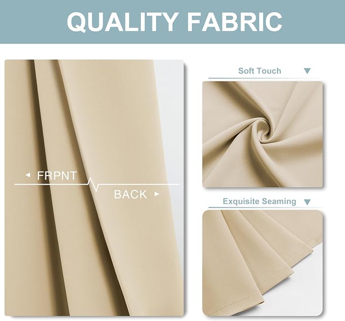 ChrisDowa Blackout Curtain 70 Inch Wide - Image 4