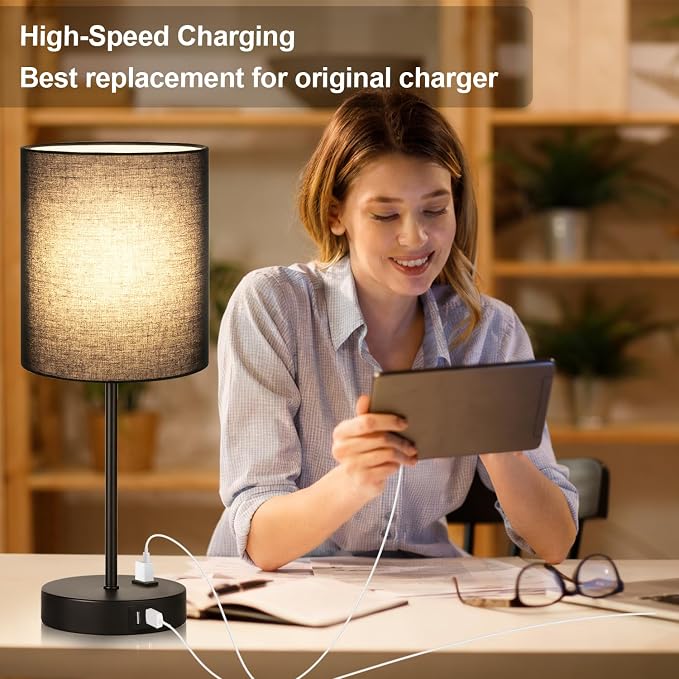 Lynnoland 2 Pack Touch Control Table Lamps - Image 5