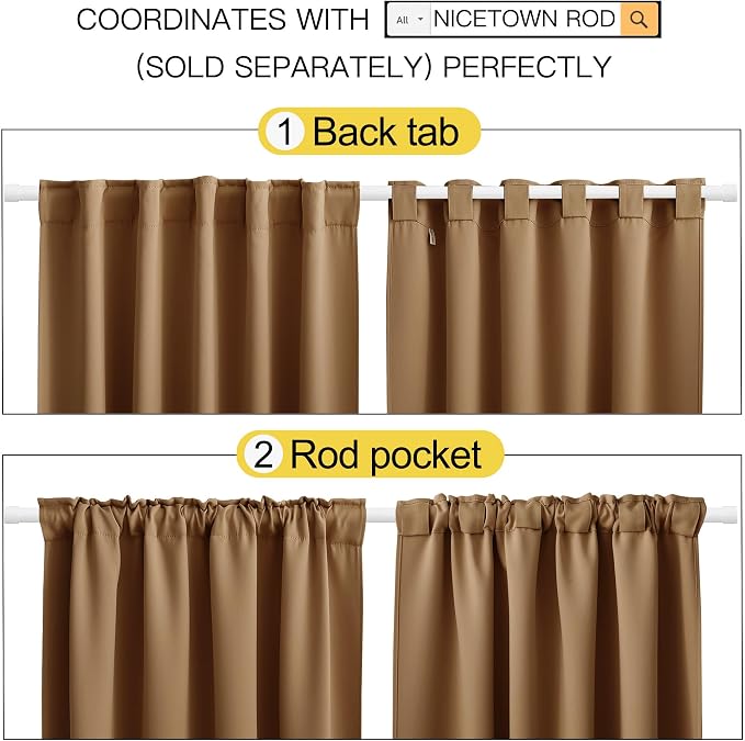 NICETOWN Blackout Window Curtains - Image 3