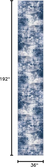 Abstract Runner Rug 3x16 Ft Washable Runners - Image 2