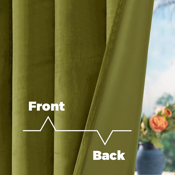 BGment 108 Inch Velvet Blackout Curtains - Image 4