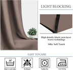 Diraysid Cappuccino Grommet Blackout Curtains - Image 4