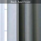 SimpleHome Ombre Gradient Grey White to Gray Curtains - Image 4