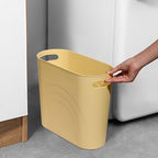 rejomiik Small Bathroom Trash Can, 3.5 Gallon Slim Garbage Can, Office and - Image 2