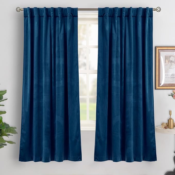 BGment Blackout Velvet Curtains 72 Inches Long by BGment