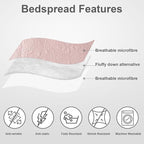 Hansleep Pink Quilt California King Size - Image 3