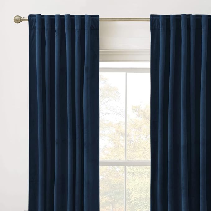RYB HOME Velvet Room Darkening Curtains - Image 2