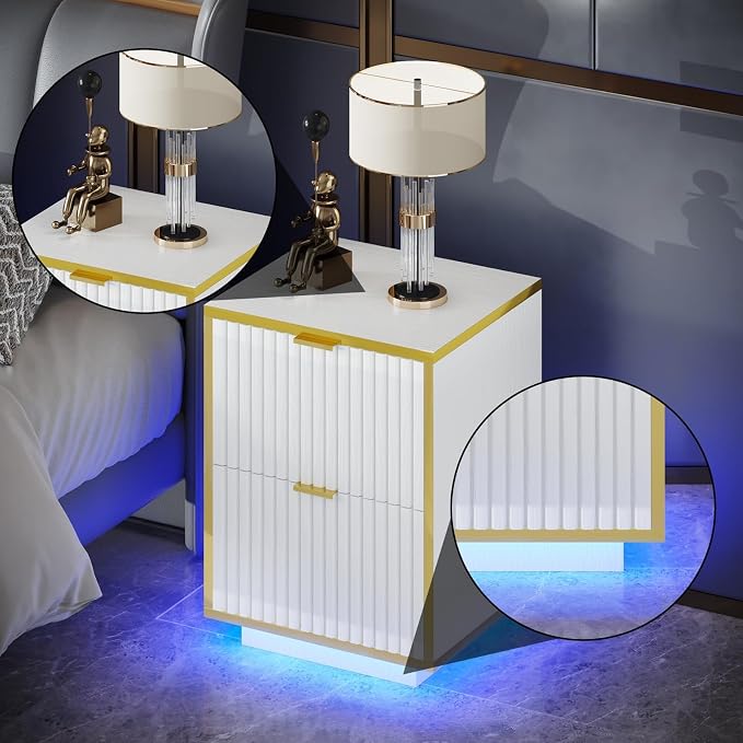 4ever2buy Modern Nightstand Set of 2 - Image 5