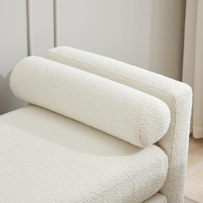 KEIKI Oversize Boucle Bench Ottoman - Image 6