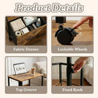 Faesun Swivel Lift Top Nightstand - Image 5
