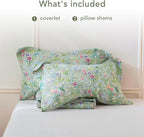 Lady Ann 100% Cotton Floral Cal King Quilt Set - Image 2
