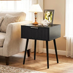 VINGLI Nightstands Set of 2, Fluted Night Stand - Image 7