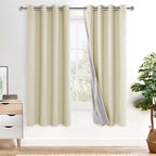 XWZO 100% Blackout Curtains 63 Inches Long by XWZO