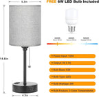 Small Bedside Table Lamp for Bedroom - Image 4