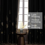 Dark Grey Blackout Curtains Energy Saving Light Blocking Curtains - Image 6