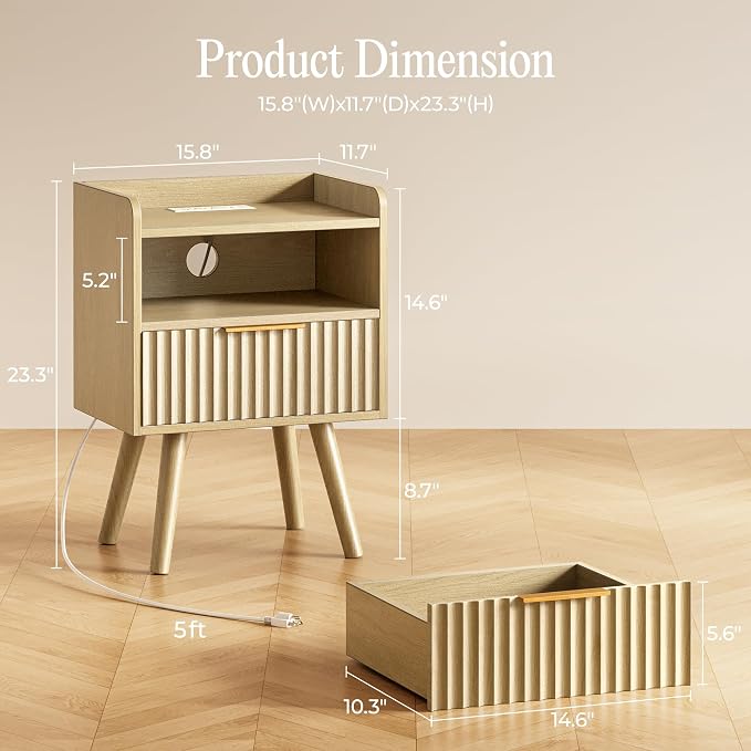 Huuger Nightstand Set of 2 - Image 2