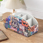 TV Remote Control Holder with 5 Compartments, Remote Caddy/Tray - Image 7