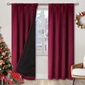 BGment Christmas Red Blackout Curtains by BGment