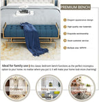 Luxurious End of Bed, Leather Upholstered Bedroom Seat, Modern Multifunction - Image 3