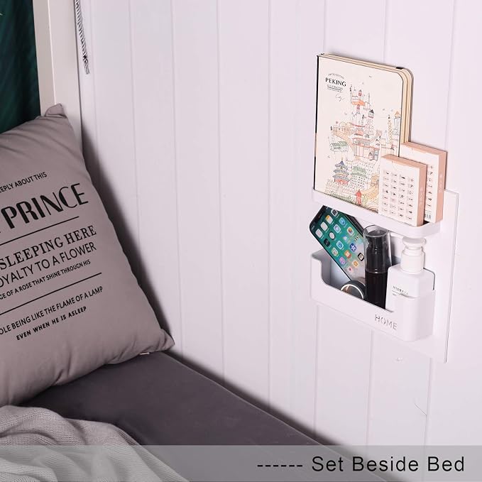 Bright Life Bedside Shelf Bedroom Dorm Room Rack Organizer Storage -Use as Kid - Image 6