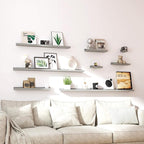 Grey Floating Shelves for Wall Decor, 24 in Shelf - Image 7