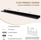 Picture Ledge Shelf, Floating Shelves - Image 5
