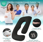 Cooling Pregnancy Pillows for Sleeping, Down Alternative, Removable Cover - Image 4